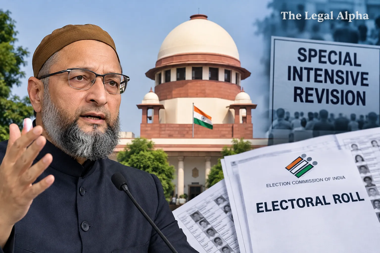 Special Intensive Revision Under Scrutiny: Asaduddin Owaisi Approaches Supreme Court Over Electoral Roll Procedures