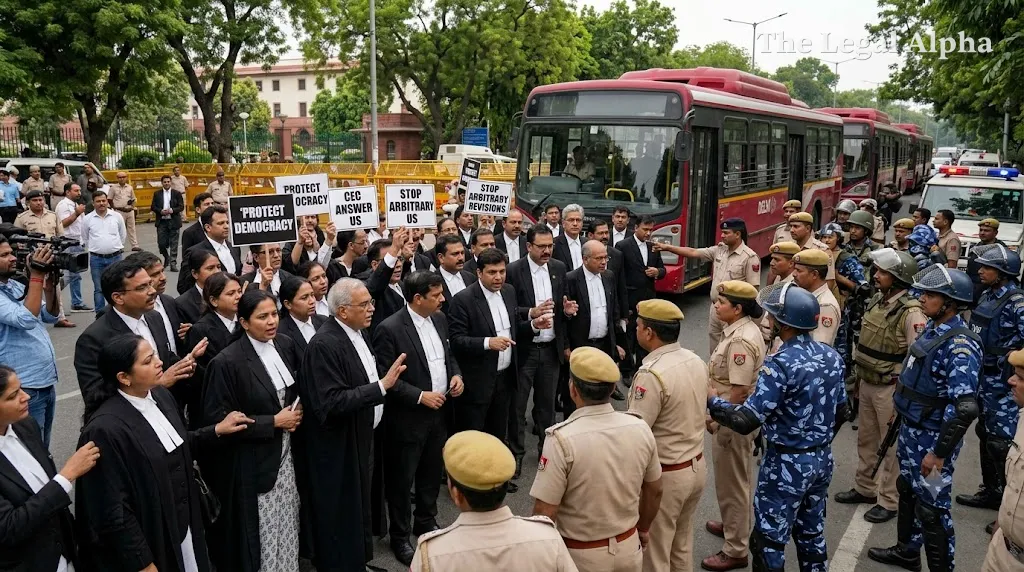 Delhi Police Intercept Demonstrating Advocates Near Supreme Court Amid Escalating Controversy Over Chief Election Commissioner and Electoral Roll Revision