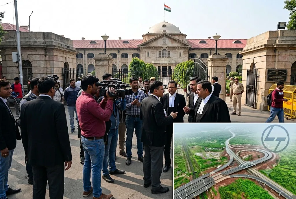 Allahabad High Court Upholds Rejection of L&T's Bid for Jewar Link Expressway: Subsequent Abeyance of Debarment Cannot Retrospectively Cure Ineligibility on Bid Due Date