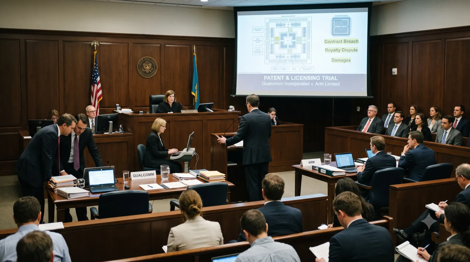 Qualcomm and Arm Clash in Delaware Over Chip Licensing: Billions in Royalty Payments at Stake as Contract Trial Opens