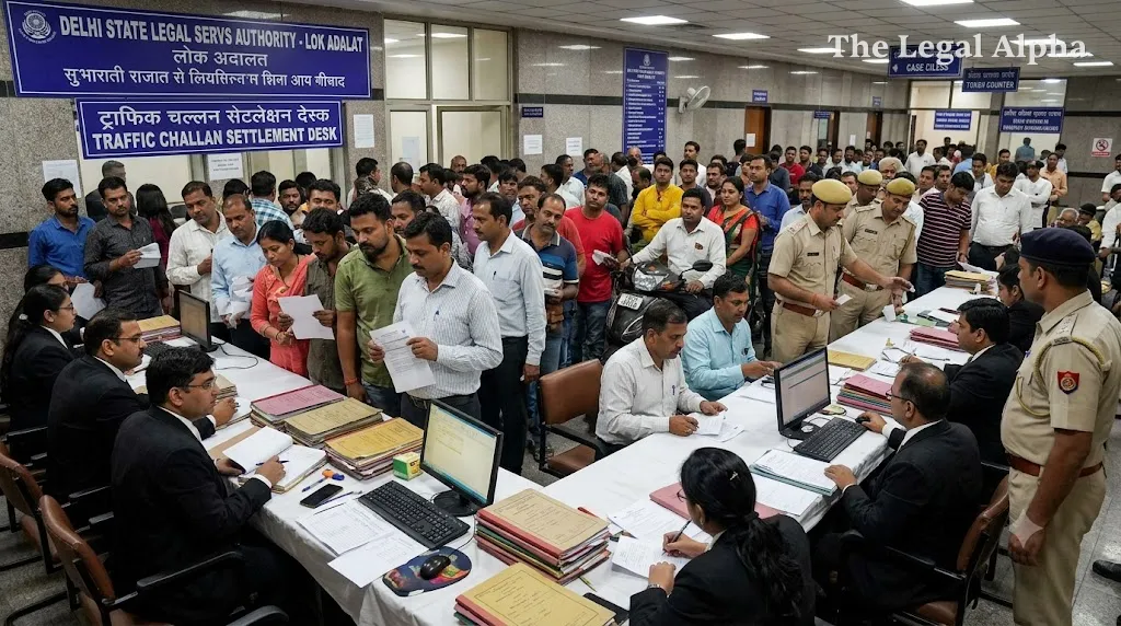 Mass Disposal of Compoundable Traffic Challans Scheduled Across Delhi District Courts