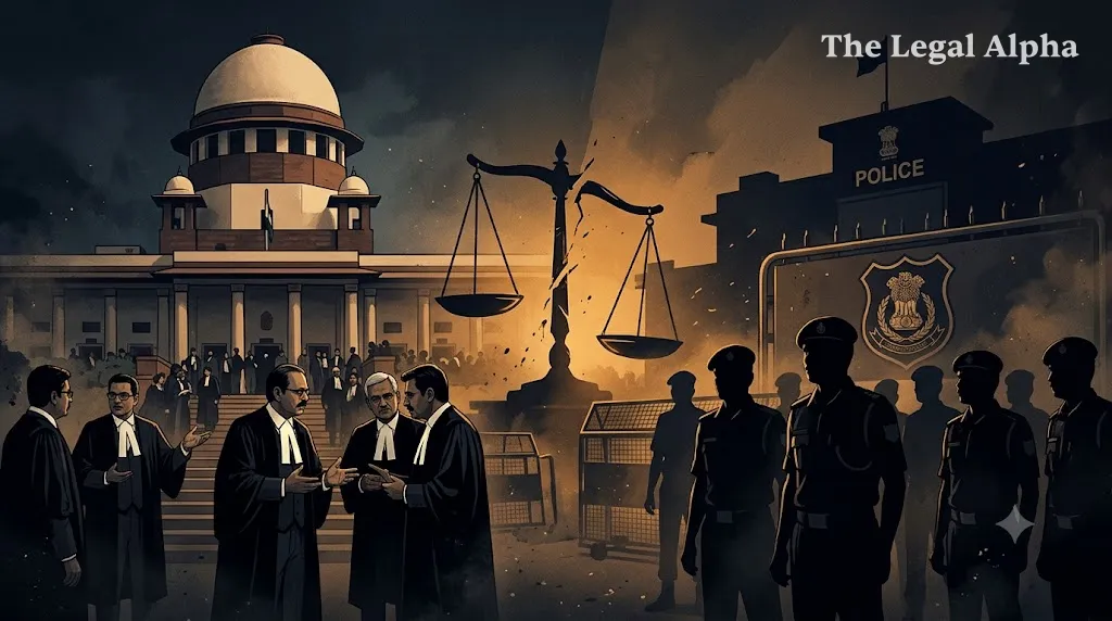 Delhi Police Book Lawyers Following Shahdara Station Altercation; District Court Advocates Halt Judicial Work Across the Capital