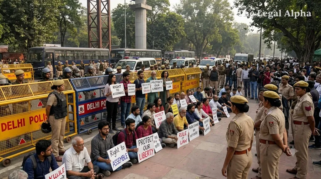 Supreme Court Curbs Pre-Emptive Detentions in Delhi Demonstrations, Reaffirming Due Process Safeguards