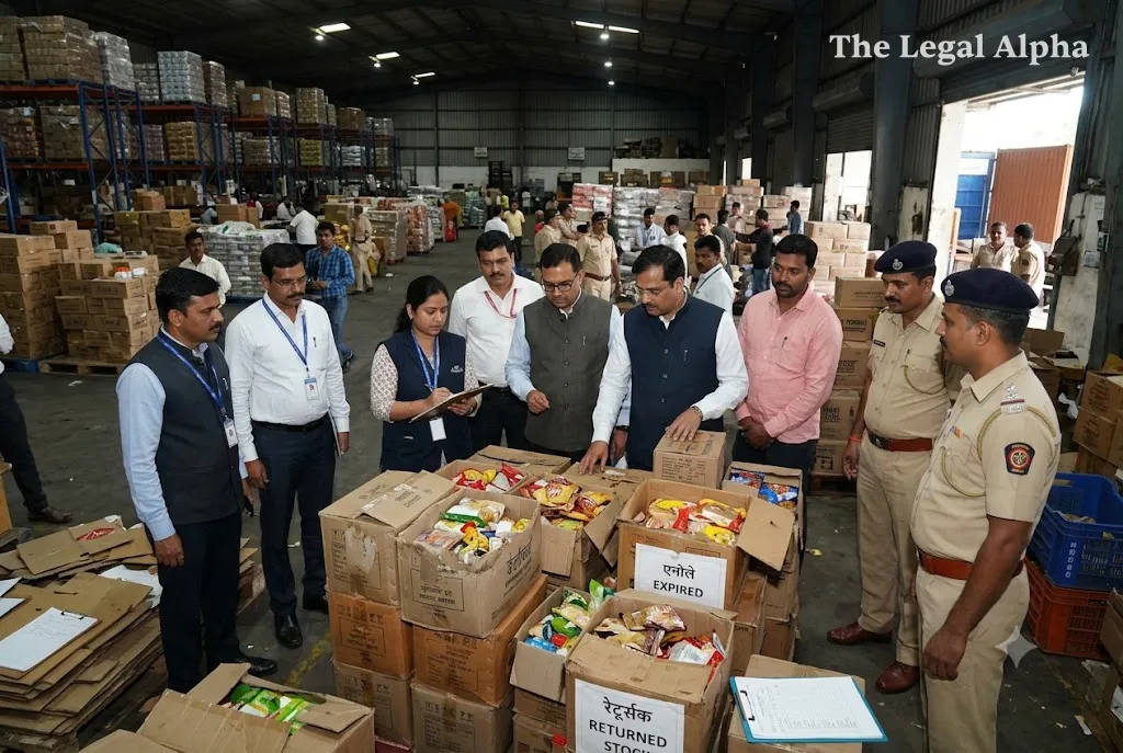 Maharashtra FDA Crackdown: Retail Giants and Quick-Commerce Executives Booked Over Alleged Resale of Expired Food Stock