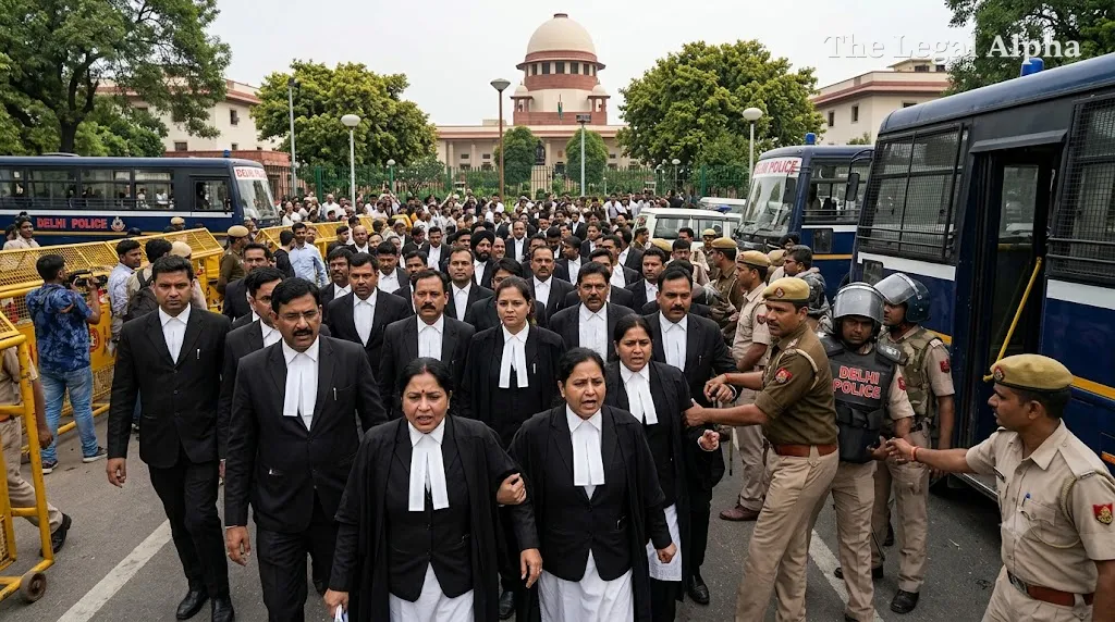 Chief Justice of India Steps In After Delhi Police Detain Advocates During Protest March Near Supreme Court